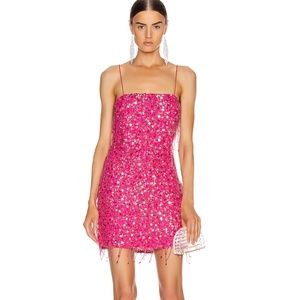 Retrofete Heather Fuchsia Tassel Dress